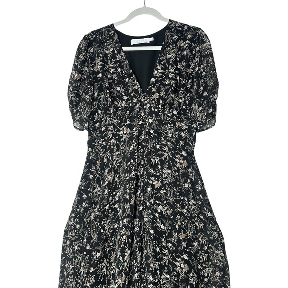 ASTR Dress Women's Large Floral Fairy Whimsigoth Asymmetric Elastic Back Party - Picture 5 of 10